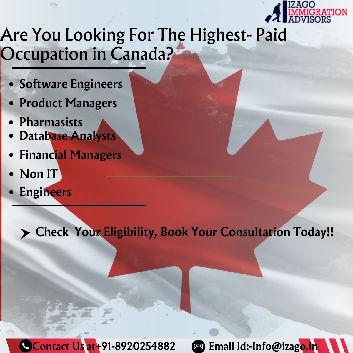 AdvisorIzago's tweet photo. URGENT HIRING!! #experience
JOBS IN CANADA
Please hit like or comment so that I can review your profile.
OR
Just Comment "INTERESTED"
Will look at your LinkedIn profile. We will let you know if we have opportunities for you.

Note:- PR visa along with free job assistance https://t.co/b9ZSdmb3Kr