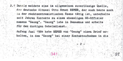 DirkLaabs's tweet photo. Sehr interessante Akte (und Coup von @fragdenstaat). Es ist die alte Leier: Um eine Nazi-Quelle zu schützen, enthielt das BfV einer Staatsanwaltschaft kritische Infos vor – so dass ein Mitplaner des Holocausts juristisch nicht verfolgt werden konnte. https://t.co/maf0I29qG4