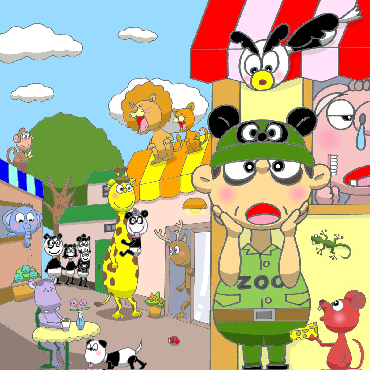 Panda___Panda_'s tweet photo. PANDA!PANDA? #panda #Animal #bear #Cat #cute #kawaii #love #illustration #Illustrator #art #artist #cartoon #comic #manga #animation #drawings #family #Life #熊猫 #漫画 #絵 #イラスト #イラストレーター #パンダ #クマ #猫 #かわいい #家族 https://t.co/UEtAgCflxW