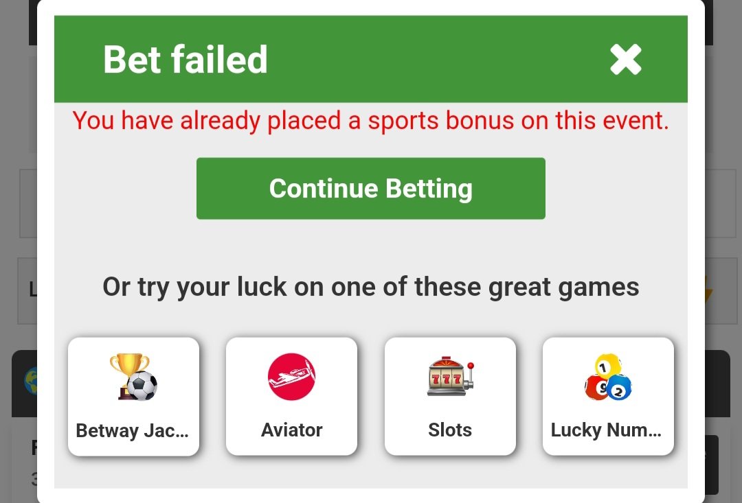 HonestDiebolic's tweet photo. @Betway_za can't use my bonus why is that? https://t.co/P1YAcVW78O