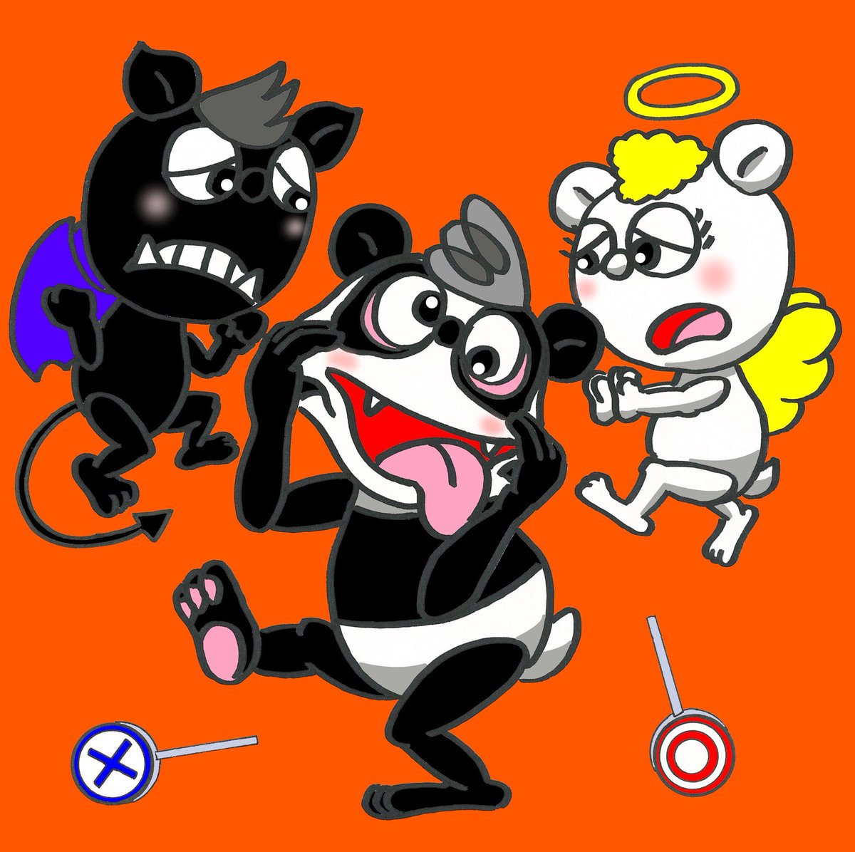 Panda___Panda_'s tweet photo. PANDA!PANDA? #panda #Animal #bear #Cat #cute #kawaii #love #illustration #Illustrator #art #artist #cartoon #comic #manga #animation #drawings #family #Life #熊猫 #漫画 #絵 #イラスト #イラストレーター #パンダ #クマ #猫 #かわいい #家族 #funny #funnyface #Angel #Demon https://t.co/M1op4ULwAz