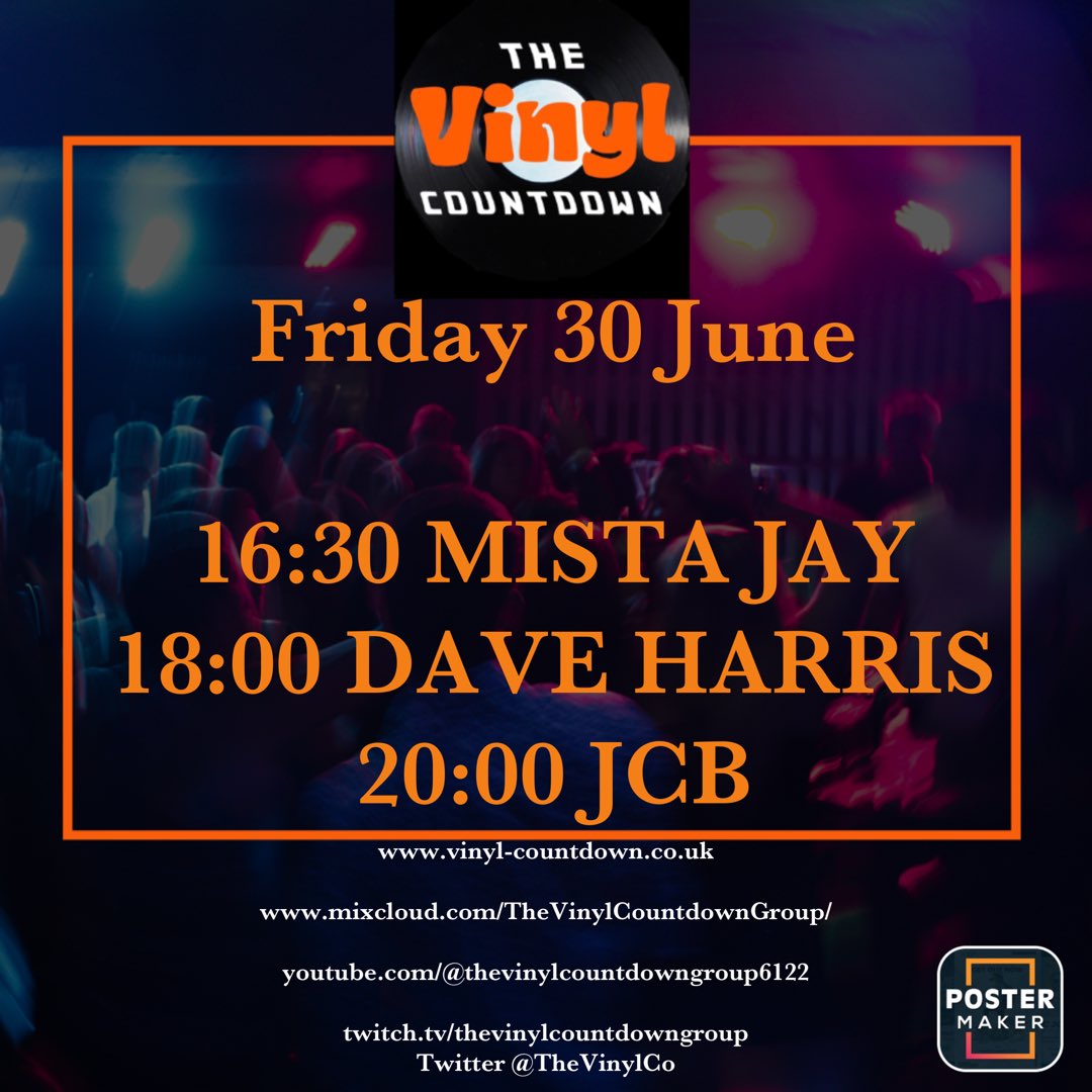 DebbieFallis's tweet image. vinyl-countdown.co.uk

mixcloud.com/TheVinylCountd…

youtube.com/@thevinylcount…

twitch.tv/thevinylcountd…
Twitter @TheVinylCo