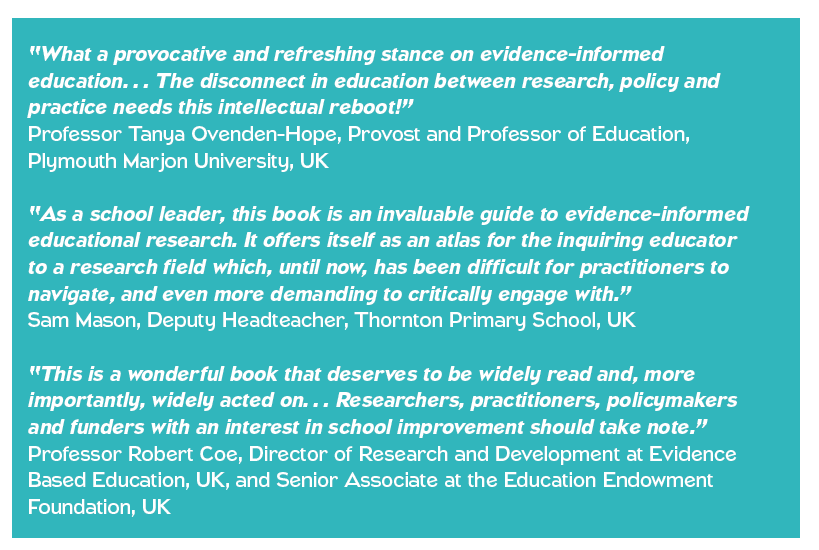 Out today!: 📣 A Critical Guide to Evidence-Informed Education📖. A book on the challenges of using evidence to improve education policy and practice by @RE_Morris1 and me. 🎉 amzn.eu/d/1Iv9dae