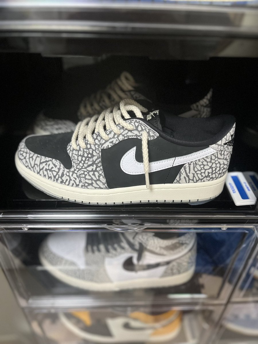 1122nike's tweet photo. ロープシューレースのセメントを見て、真似させてもらいました。 https://t.co/I2dX9KQZFQ