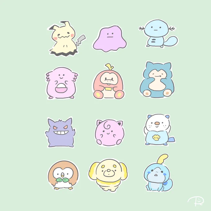 #今月描いた絵を見てほしい ほぼポケモンしか描いてない(笑)