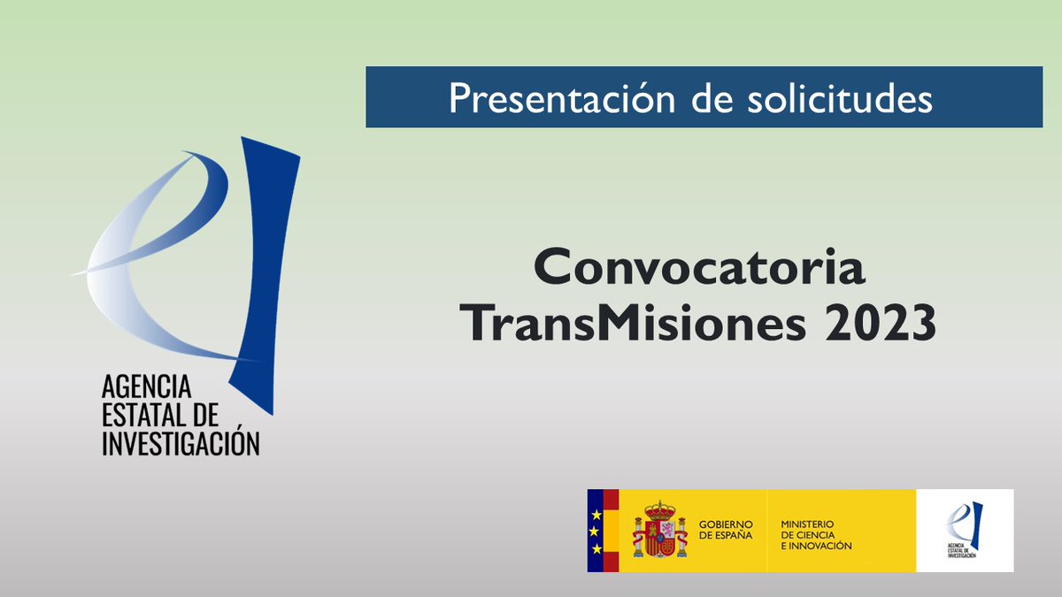 AgEInves's tweet photo. ℹ️ Hoy abrimos el plazo de presentación de solicitudes de la convocatoria @AgEInves de ayudas a Proyectos de I+D+i en líneas estratégicas - TransMisiones 2023.
💰 60 Millones € 
📷 Hasta el 28/07 
Ficha convocatoria ➡️ https://t.co/9bA0Qt7rYW https://t.co/Oge3iJVRxB