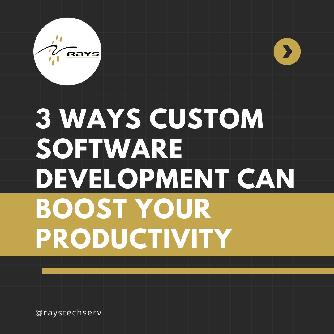 rays_techserv's tweet image. 3 Ways Custom Software Development Can Boost Your Productivity
#customsoftwaredevelopment #customsoftware #customsoftwaredevelopmentcompany #customsoftwaresolutions #customsoftwares #customsoftwaredesign #softwaredevelopment #softwaredeveloveper