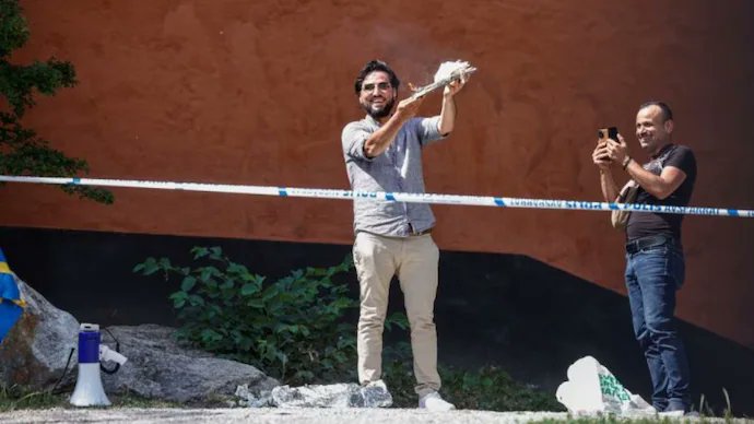 Sohel078692's tweet photo. Quran Pak has been burnt in Sweden and the whole world is silent on it.... 
@Sweden @ashoswai @UNHumanRights @SwedeninIndia @narendramodi @MLJ_GoI @MoHUA_India @IHHen @hrw @JoeBiden @AIMPLB_Official @IAMCouncil @DrSJaishankar https://t.co/gFBQRfwqLQ