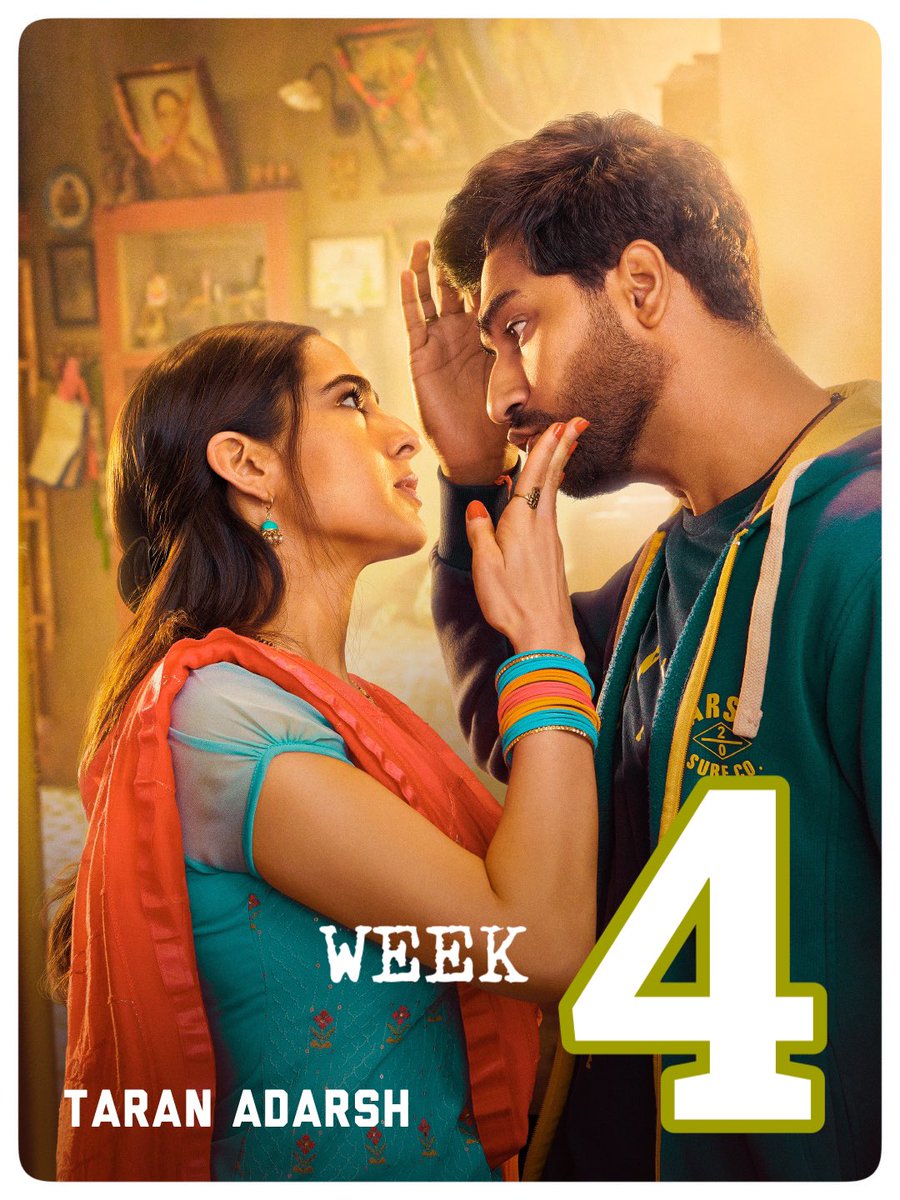taran_adarsh's tweet photo. #ZaraHatkeZaraBachke remains super-strong in Week 4… Will be interesting to see how it performs in Weekend 5, with multiple new films vying for footfalls… [Week 4] Fri 1.35 cr, Sat 2.25 cr, Sun 2.88 cr, Mon 99 lacs, Tue 90 lacs, Wed 90 lacs, Thu 72 lacs. Total: ₹ 82.53 cr. #India biz.

#ZaraHatkeZaraBachke biz at a glance…
⭐️ Week 1: ₹ 37.35 cr
⭐️ Week 2: ₹ 25.65 cr
⭐️ Week 3: ₹ 9.54 cr
⭐️ Week 4: ₹ 9.99 cr [better than Week 3]
⭐️ Total: ₹ 82.53 cr
#India biz. Nett BOC.
#ZHZB #Boxoffice
