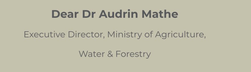 AudrinMathe's tweet photo. Wena @mushekojona, please tell Dr @ngurare that the water pump is approved. Also, please let them transfer three farms to NANSO! https://t.co/zqgatFecr6