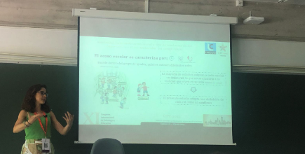 Nuestra compañera <a href="/anabravo_18/">Ana Bravo</a> ha presentado en <a href="/congresocipe23/">XI Congreso Internacional Psicología y Educación</a> resultados preliminares sobre cómo la popularidad puede impactar en la búsqueda de apoyo en las víctimas de acoso escolar