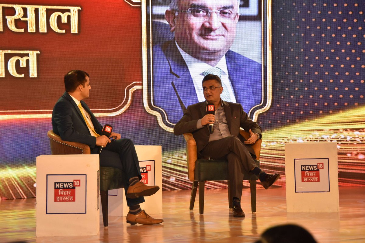 ESLSteelLimited's tweet photo. Our CEO, Mr. Ashish Gupta, engaged the audience at #BizNext by #News18Jharkhand with his session, where he provided insights into the implementation of our mission #BehtarJharkhand and shared strategies for inclusive community development and driving industrial growth.
#ESLCares https://t.co/BUzAsXXipc