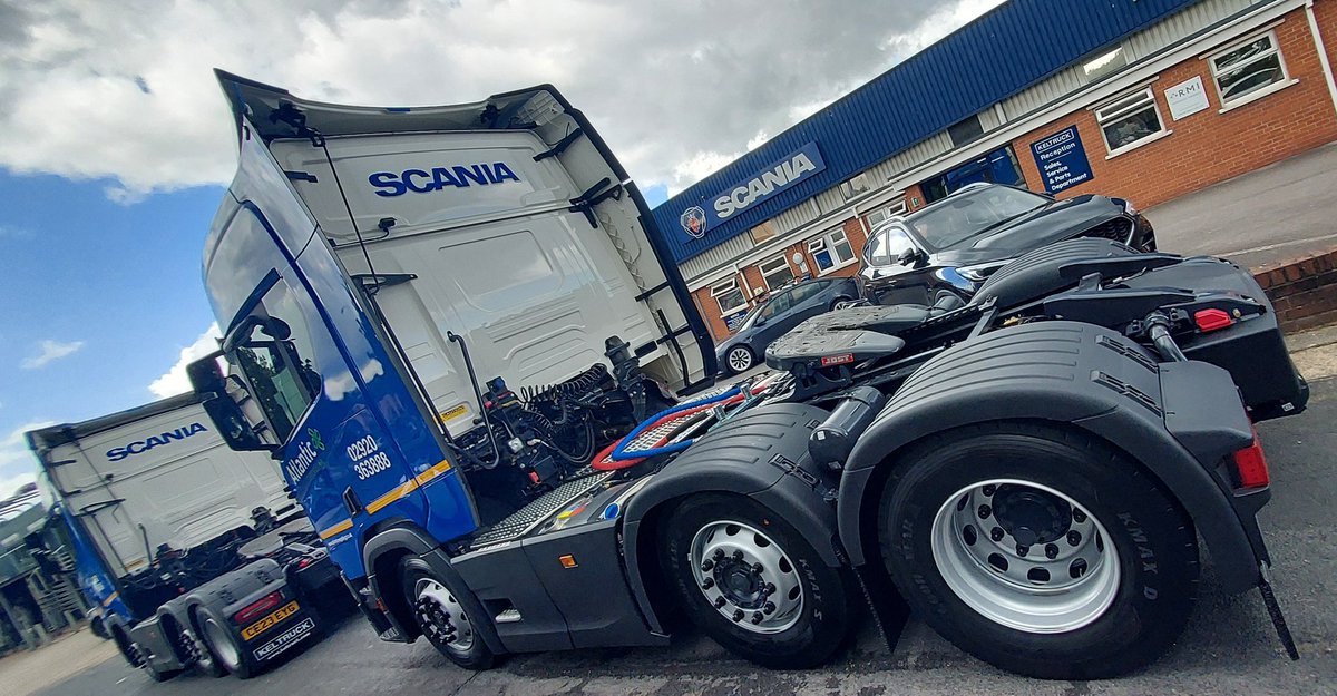 Atlantic Recycling take delivery of four more new Scania R500 6x2/2 Tractors with another two Used trucks in progress....Thank you guys!! #suppliedbykeltruck <a href="/ScaniaGroup/">Scania Group</a> <a href="/ScaniaUK/">Scania UK</a>