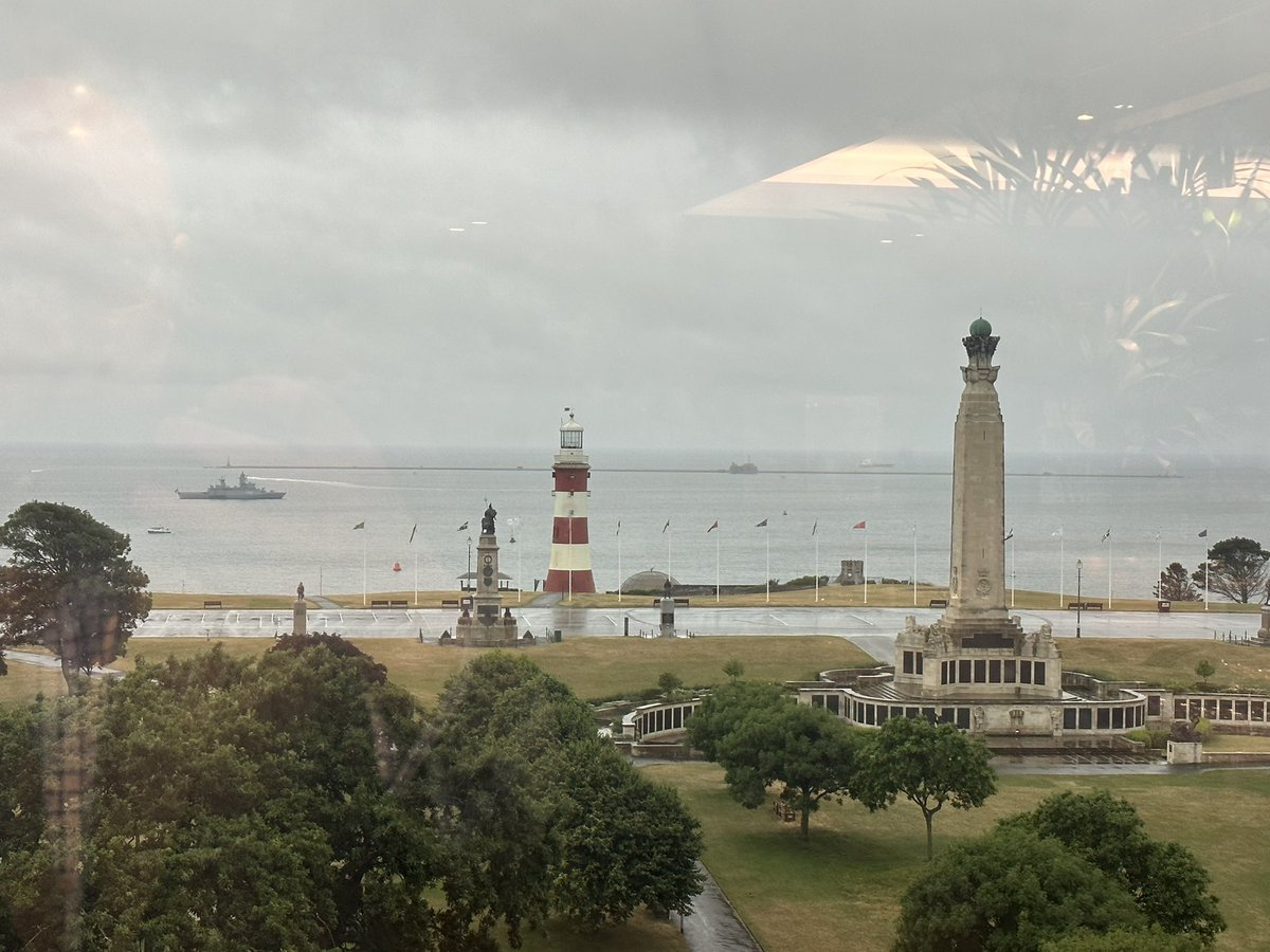 Even on a gloomy morning, still a great view for breakfast in #BritainsOceanCity