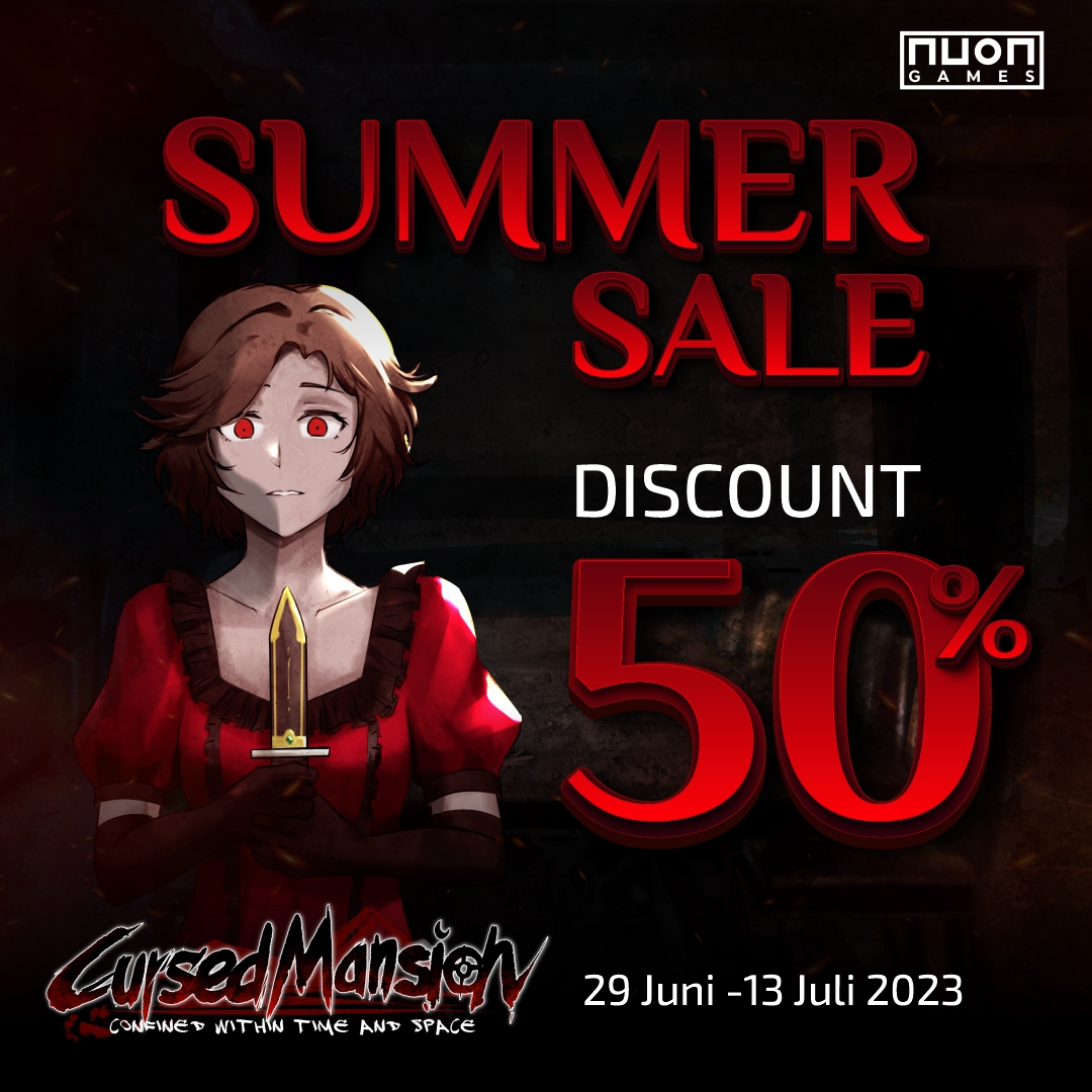 CursedMansion's tweet photo. Hi Kind Spirits,

Today, Cursed Mansion is having 50% discount during the Steam Summer Sale!

See you in the Mansion, Kind Spirits!

#NuonGames #CursedMansion #STEAM #HorrorGame #RPG #IndieGames #PixelArt #steamsummersale https://t.co/RzCaeTcKDL