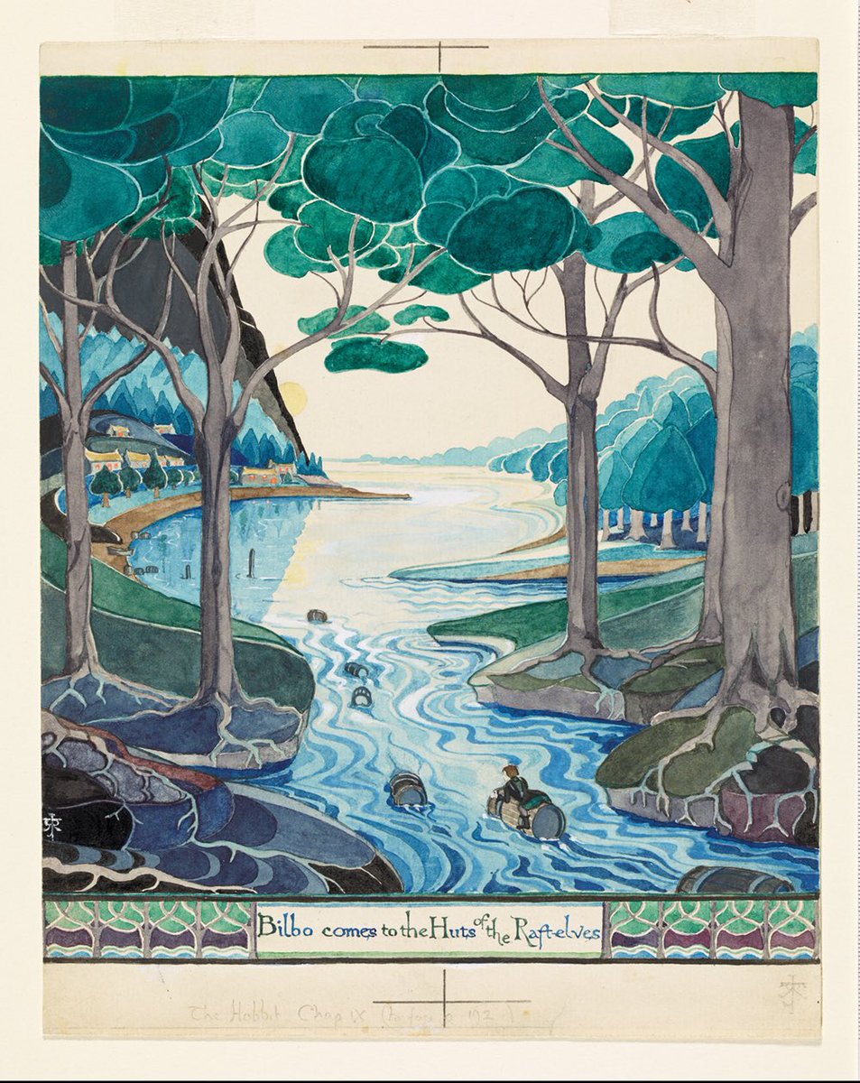 _yavanna's tweet photo. Good morning I am once again loving Tolkien’s watercolours https://t.co/yA0LS56h5j