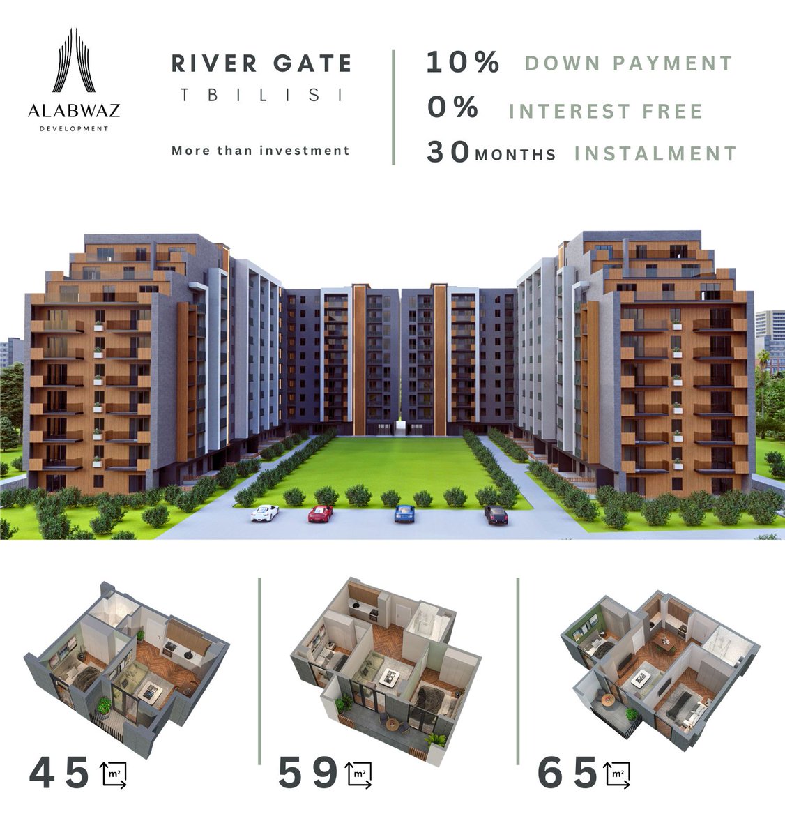 AlabwazGeorgia's tweet photo. 🔔 In a new residential complex RIVER GATE which is located in a Tbilisi central district Ortachala, we offer premium apartments for sale with river and mountain views

More details on WhatsAPp: +995 568 933 111

#alabwaz #georgia #realestate #investment #tbilisi #investment https://t.co/c15O49fuGM