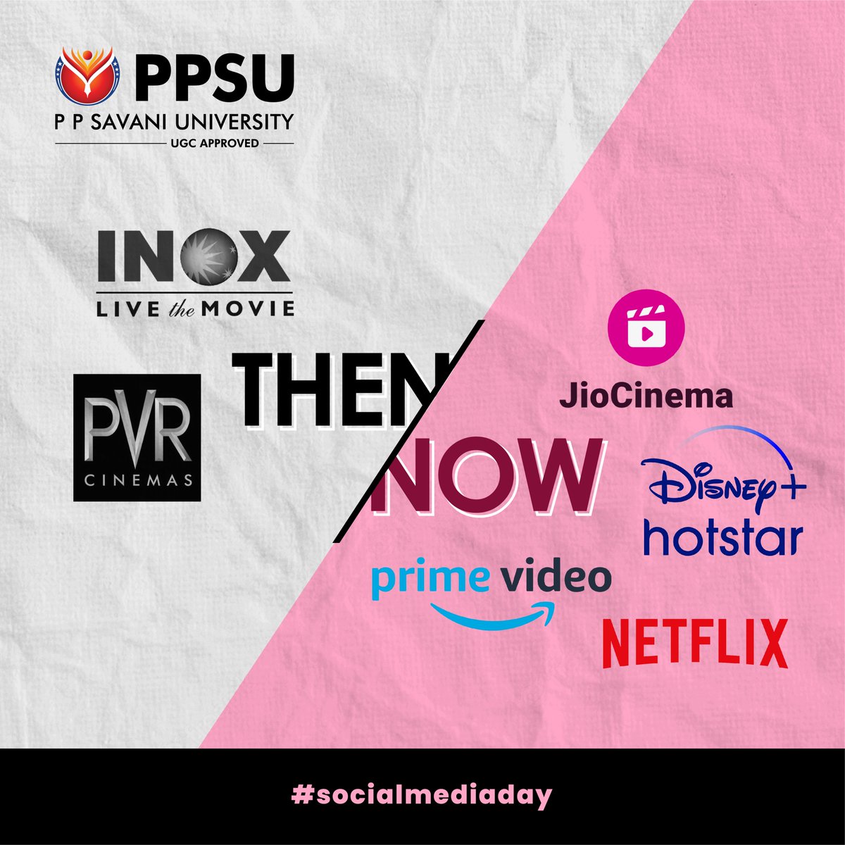 PPSavaniUni's tweet photo. Are we officially old enough to say, humare zamaane mein toh.
What else can you think of that has changed because of social media? Comment karo!!
#PPSU #PPSavaniUniversity #PPSavaniGroup
#socialmediaday #socialmedia #socialmediaupdates
#Explore #Experience #Empower https://t.co/OfdbiCbiwT
