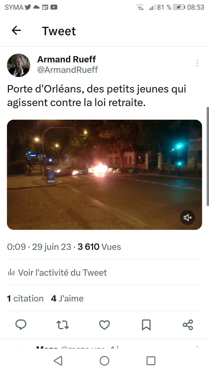 Quel mauvais ratio ! Seulement 4 like et un RT ! #PorteDOrleans #Emeute #Nahel #Nanterre

#ArmandRueff #SelfOwn #SelfDeprecation