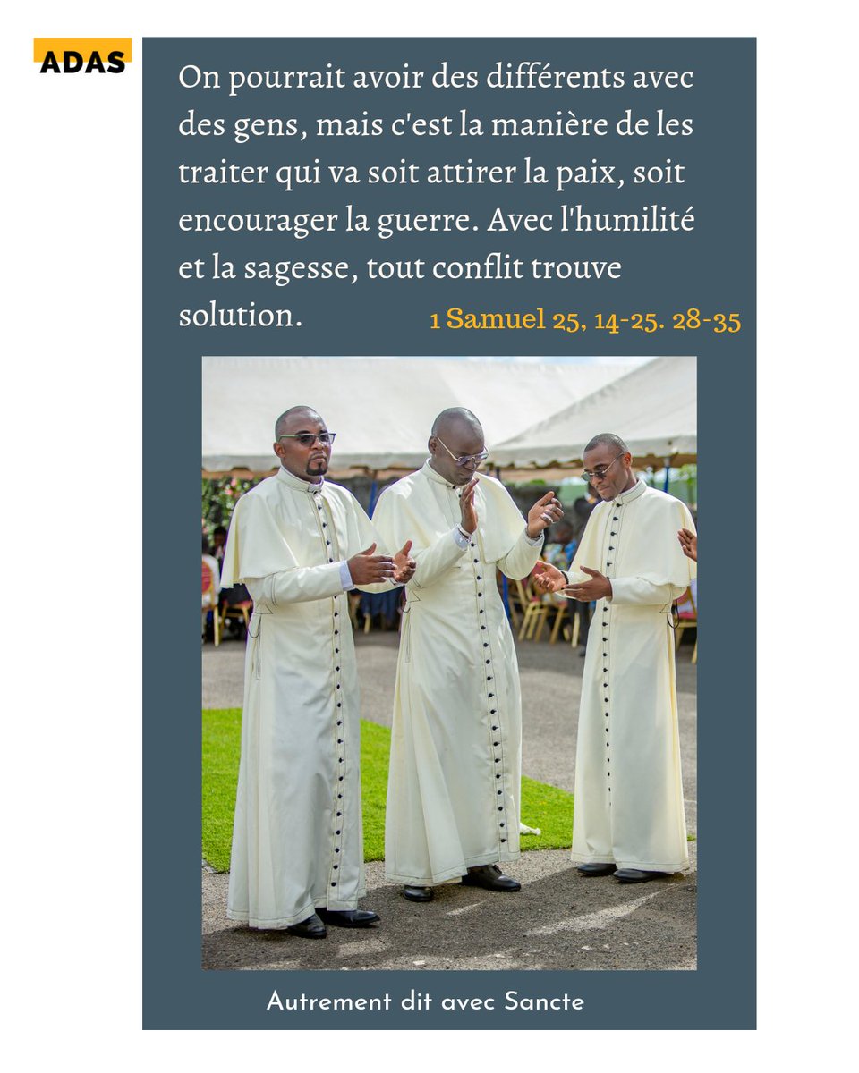 ASancte's tweet photo. Chers #Sancti, Bonjour ! 

Ce matin dans l'Office des Lectures, nous lisions ce texte qui nous rappelle qu'en cas de conflit, l'humilité et la sagesse doivent être nos alliés.

Sainte journée à tous !
Que Dieu vous bénisse.  

#ADAS #Sancte #LeMaîtreEnABesoin #Humilité #Sagesse https://t.co/y9Sf5ij69V