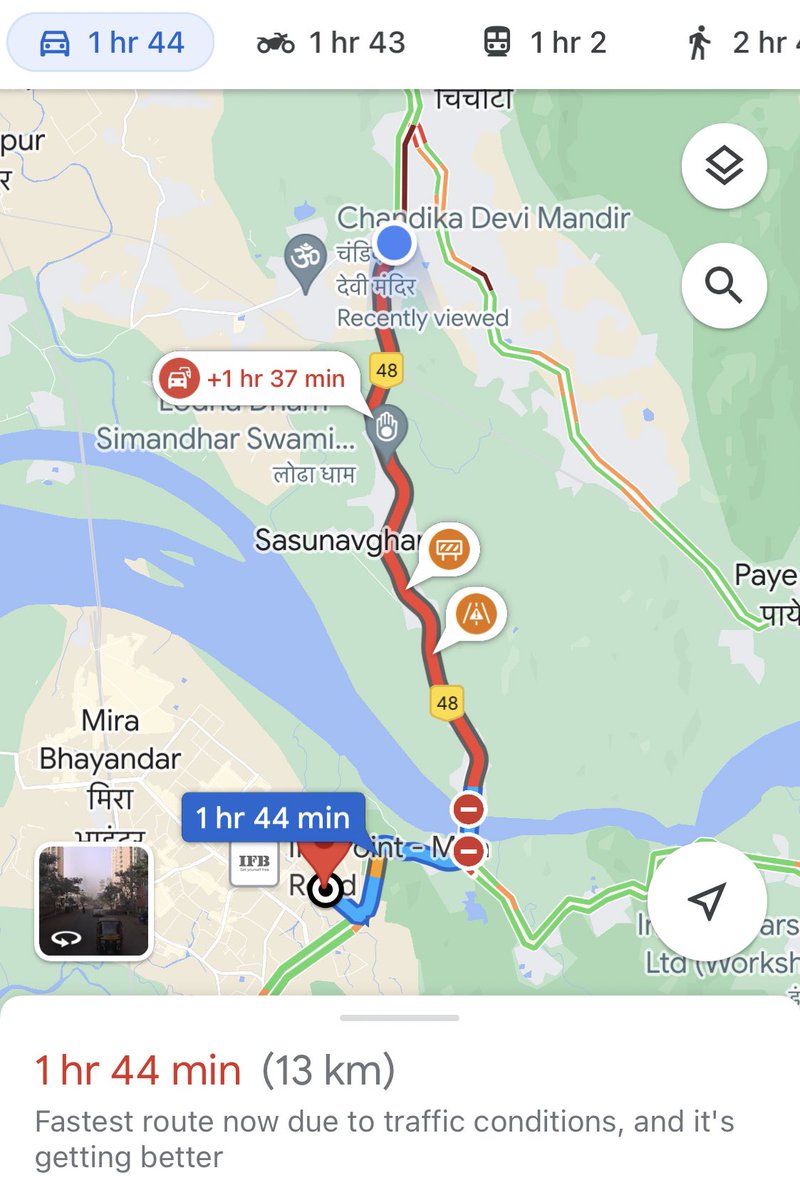atiquilt's tweet image. 2+ hours for 13km, this can only happen in financial capital of this country!

No preparedness for monsoon, wasting tax payers money, time and fuel!
stuck in same place for more than an hour!
Horrible!

#ghodbunder #nh48 #TrafficAlert #Traffic @MTPHereToHelp @ThaneTraffic #Mumbai