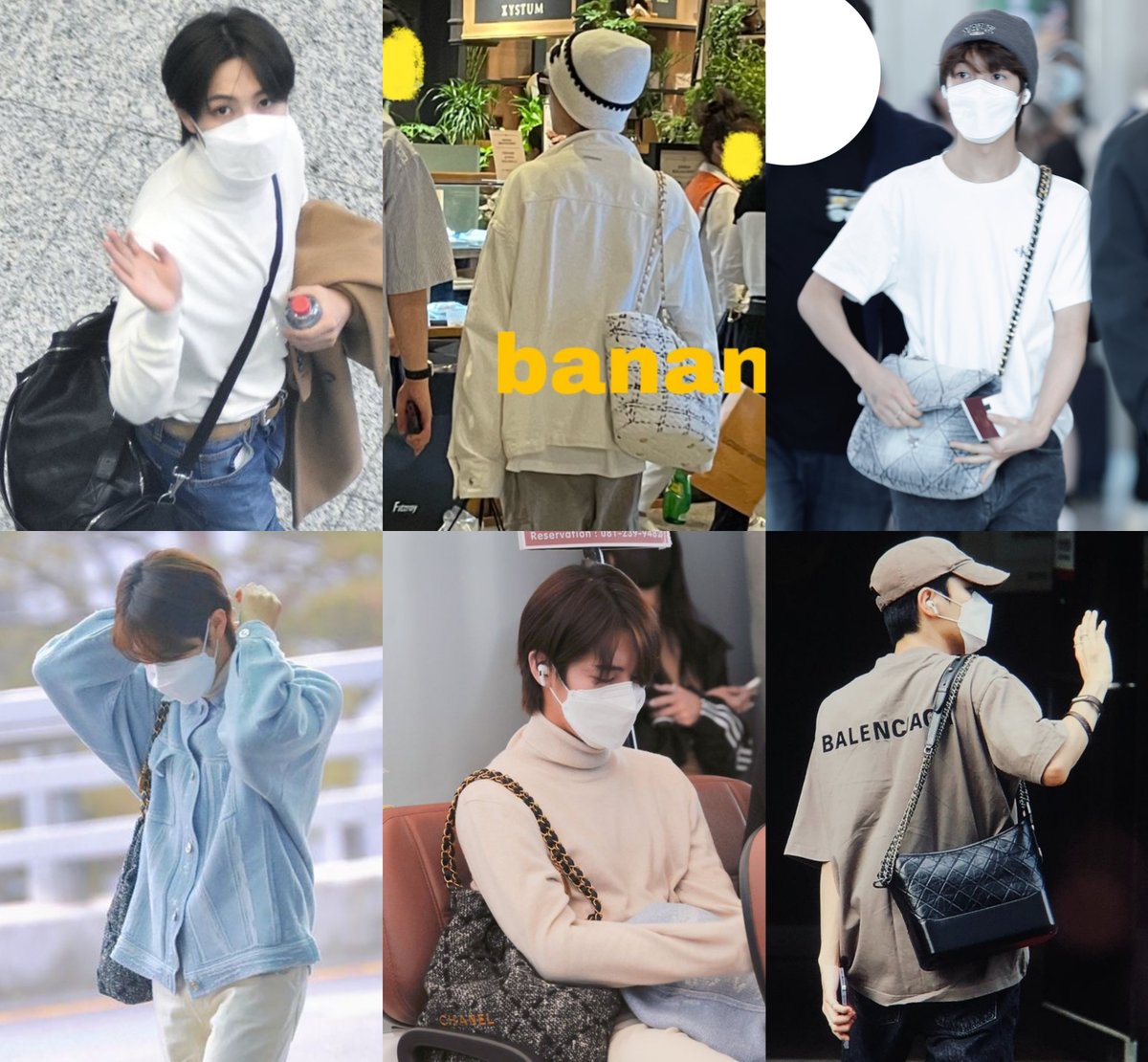 Classy pretty Renjun with his classy pretty bag collection 🥹💛🫠
