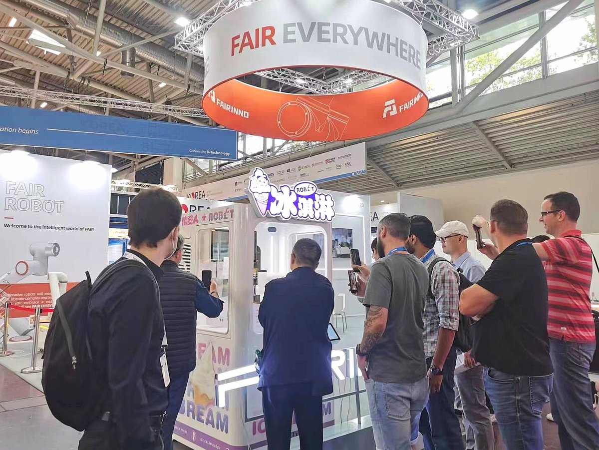 FAIR_Robotics's tweet image. 🎉Join us at #Automatica2023 in Munich and witness the future of #cobot ! 🌟 #FAIRINNOVATION 🌟is here to showcase its artificial intelligent robot solution at booth A4-220. 🤖 Upgrade your #automation  game across diverse industries and unlock endless possibilities!💪