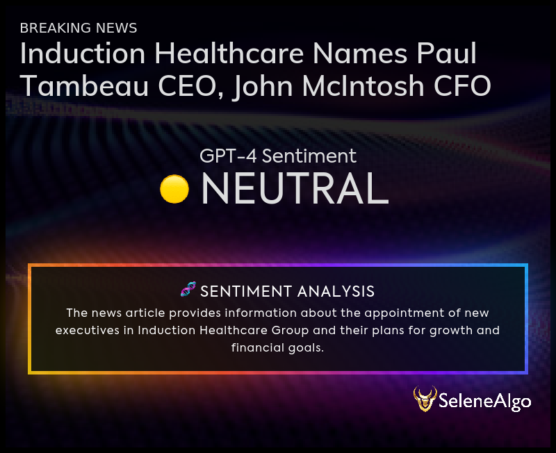 SeleneAlgo's tweet image. 🔥 Realtime AI News Scanner 🔥
🔗 marketwatch.com/story/inductio…
#INHC $INHC  #News #StockNews #Stocks #Sentiment #SentimentAnalysis