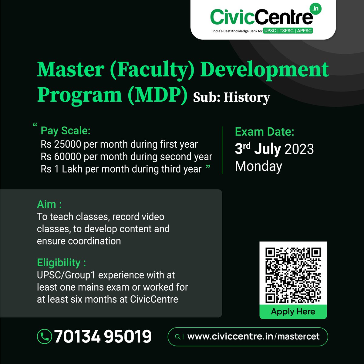 Civiccentre_in's tweet image. #developmentprogram #recruitment #civiccentre