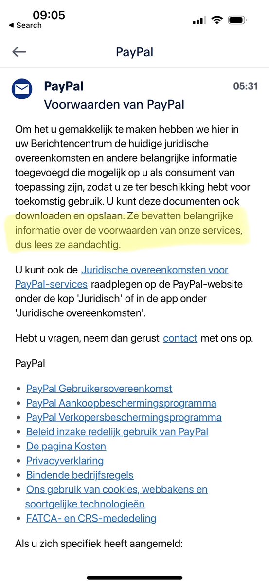 Seriously <a href="/PayPal/">PayPal</a>??? You want me to read all this carefully? 🙈

If you actually cared about your customers, you’d have someone make a one pager with changes. Written in language you can actually understand. #epicfail #paypal
