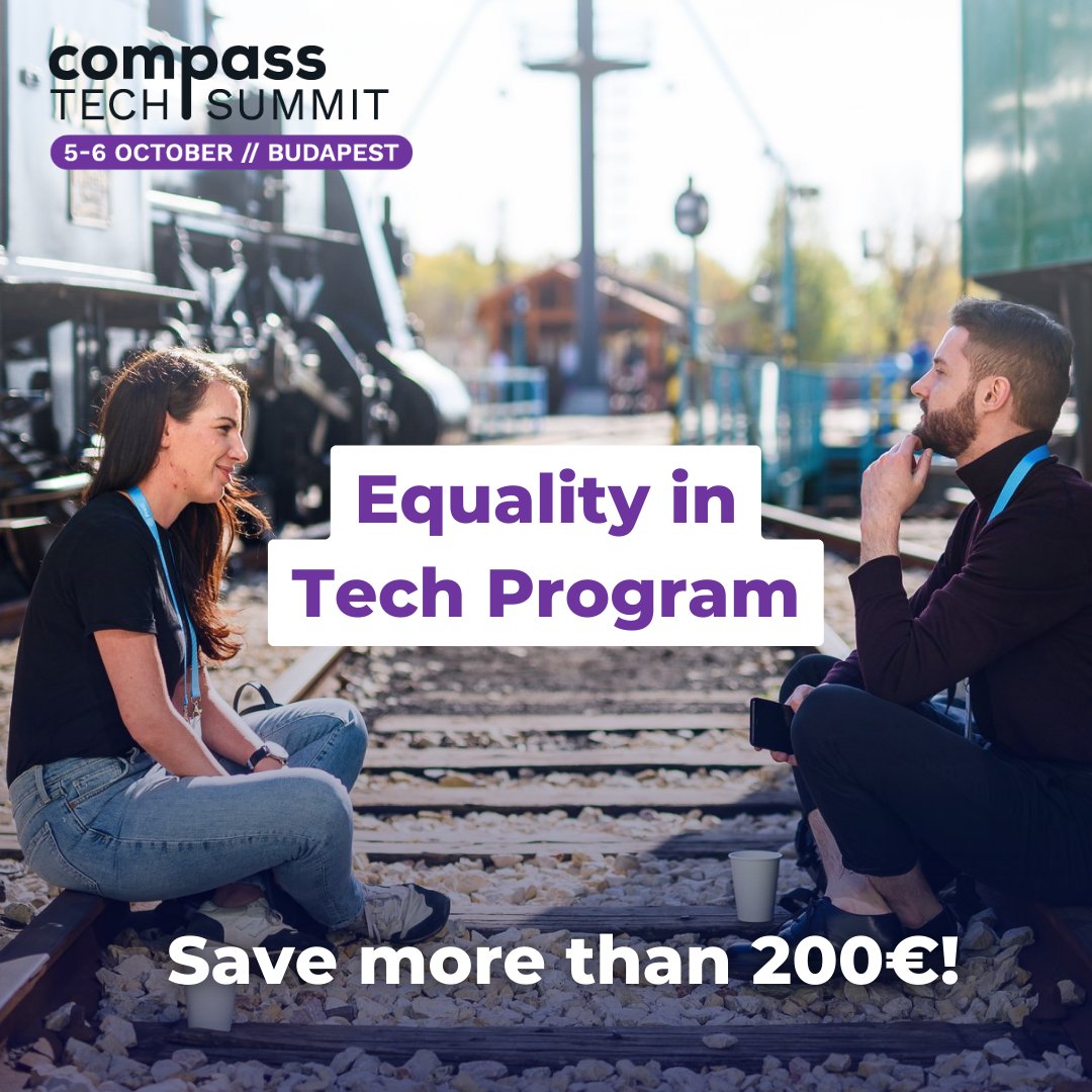 impact_conf's tweet photo. Experience Impact at Compass Tech Summit with our Equality Ticket! 💥

This time we have a special program for tech enthusiast from different companies. 👇

Apply for the Equality in Tech Program today!
https://t.co/8zLukQPRYL 

#equalityintech #tech #summit https://t.co/oK7H7zQekX