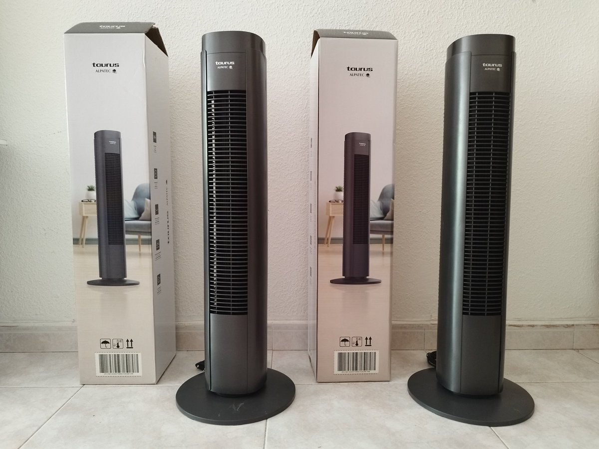 solerger's tweet photo. Ni Dayson, ni Cecotec. 
Comprem ventiladors #Taurus (Alpatec FA006 New Babel) perquè tenen la fàbrica aquí i els manuals d'instrucció en #català, peró... https://t.co/8GqmaGe1Kw