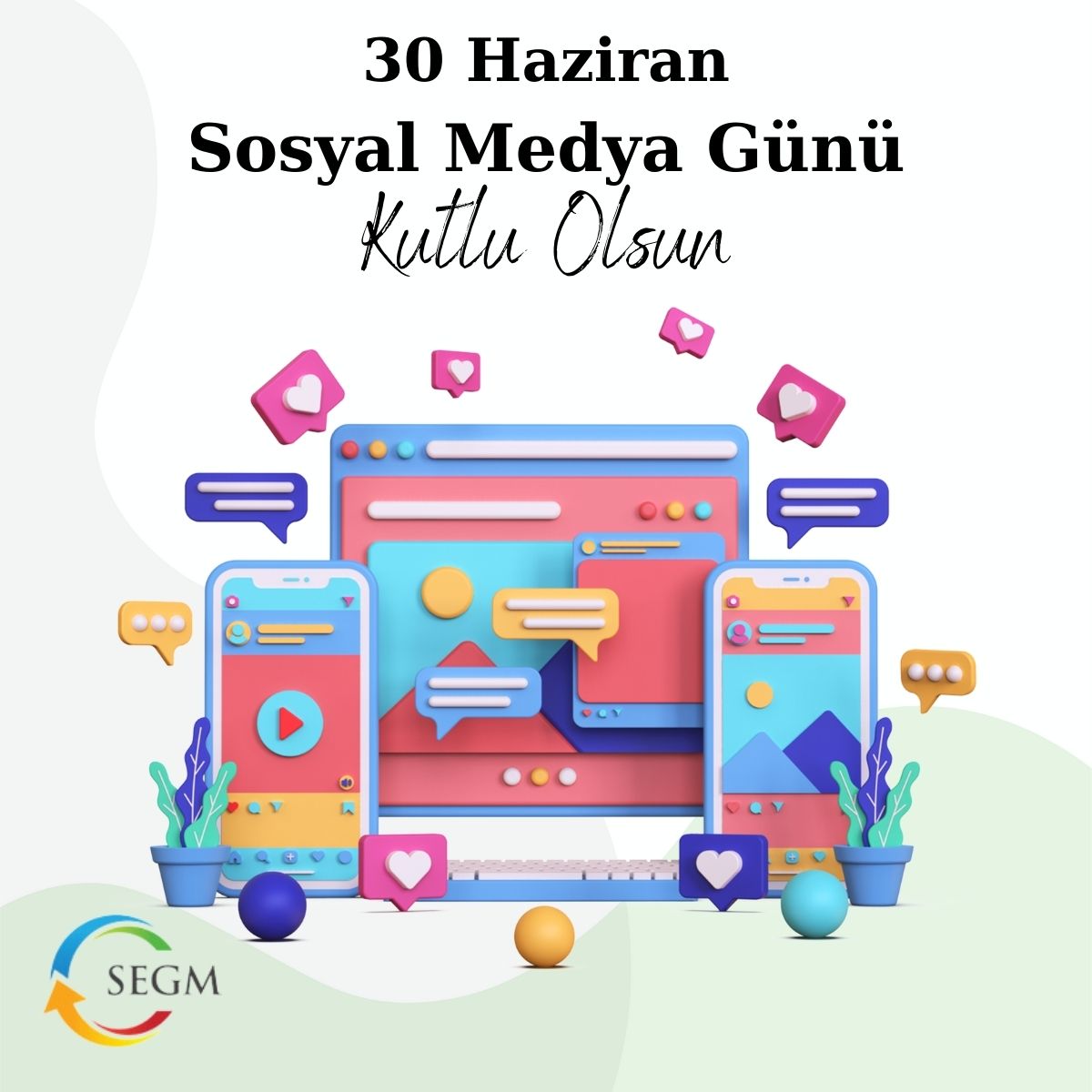 Dünya Sosyal Medya Günü, sosyal medyanın dünya üzerindeki olumlu etkisini yansıtmak ve bu güçlü aracın geleceğini dört gözle beklemek için bir fırsattır.