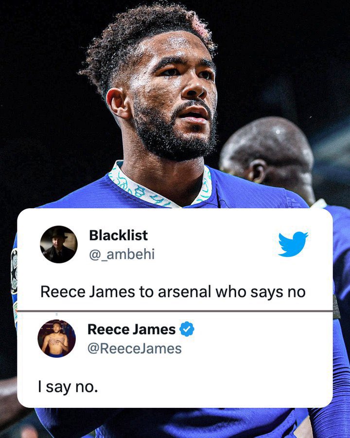 SportEnjoyment's tweet photo. Reece James blood is blue💙🔵
#properchelsea #chelsea #recee https://t.co/jHYCf6cfrE