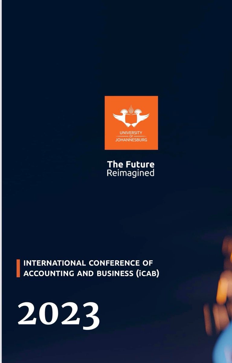 iCAB 2023 - Thank you to Prof Tankiso Moloi and his steering committee for bringing together researchers from different Accounting and Business Management fields to share ideas, especially in the fourth industrial revolution (4IR).
#UJ #research #LeadersInAccountingEducation #JBS