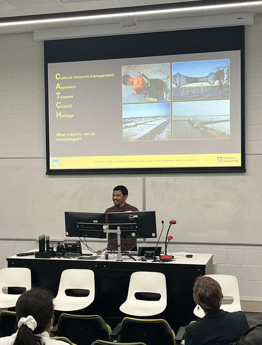 Fantastic presentation by <a href="/ingatkatandaan/">Vito Hernandez</a> at the <a href="/FlindersCHASSPA/">Flinders CHASS Postgraduate Association</a> Winter Conference. Always interesting to hear Vito’s perspectives! 
<a href="/FLINArchaeology/">Flinders Archaeology</a> #archaeology #conference
