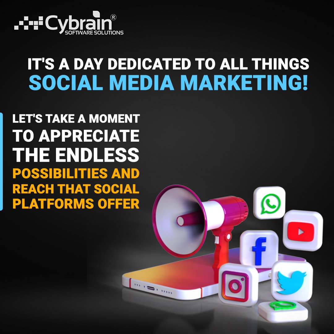 cybrainsoftware's tweet photo. ✨Join the digital celebration as @cybrainsoftware raise a virtual toast to the platforms that connect us all!
#SocialMediaDay2023 #DigitalCelebration #VirtualToast #ConnectingPlatforms #BusinessGrowth #JustAScrollAway #SocialMediaBuildsBridges #CybrainSoftwareSolutions #cybrain https://t.co/JgT2zqekuy