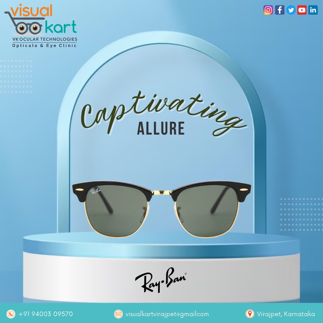 visualkart's tweet photo. "Ray-Ban: Embrace Captivating Allure Through Iconic Eyewear."

Visit @visualkart for amazing eyewear.
For more Info-
+91 8590878960
visualkartvirajpet@gmail.com

#visualkart #rayban #captivating #sunglasses #raybanglasses #classy #trends #eyecare  #eyewear #fashion #virajpet https://t.co/52yR9BmLTh