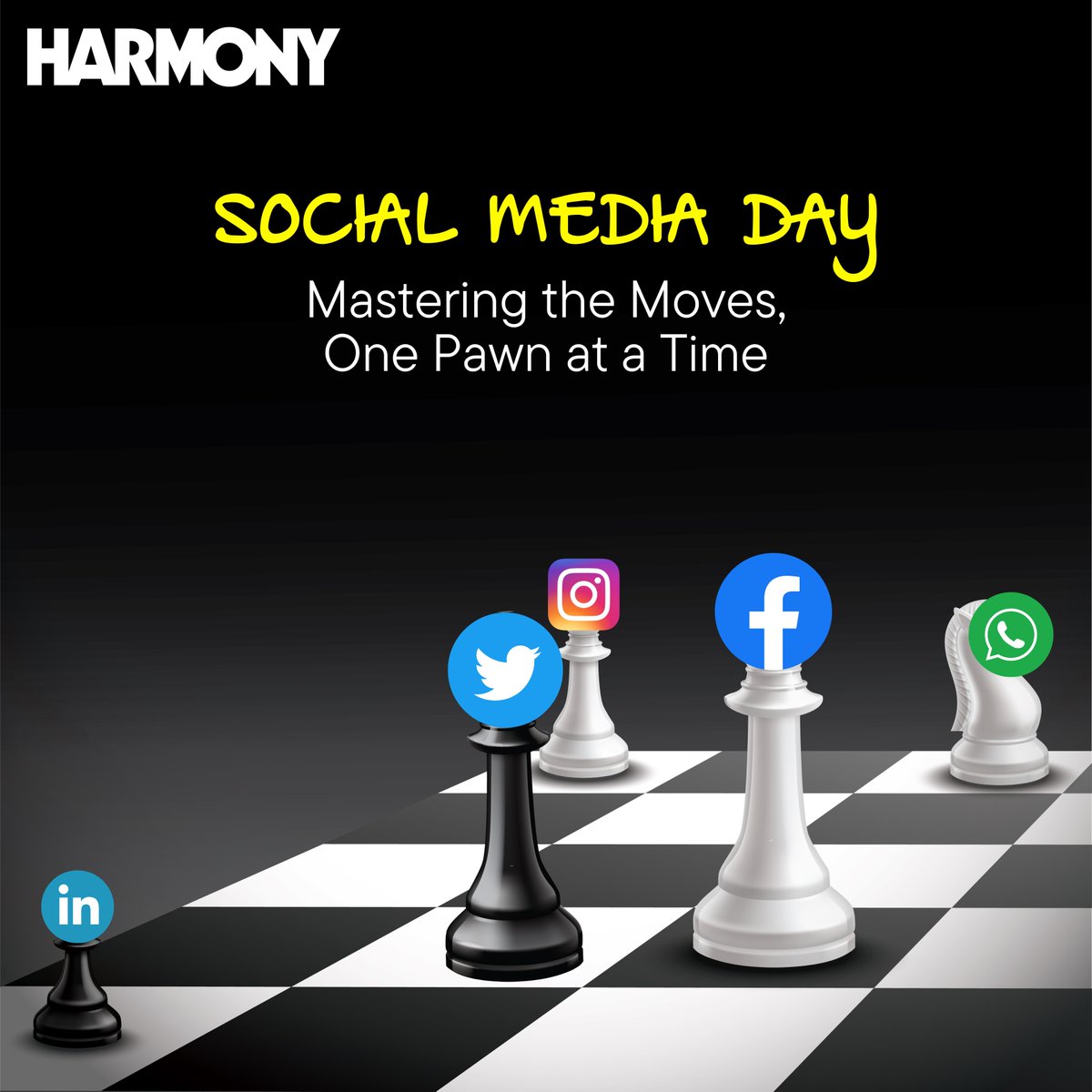 HarmonyMultimed's tweet image. Mastering the art of strategy, one move at a time. Happy Social Media Day! ♟️🌐

#Harmony #HarmonyMultimedia #ChessMind #CheckmateYourFeed #socialwork #socialmedia #socialmediaagency #socialmediaexpert #SocialMediaDay