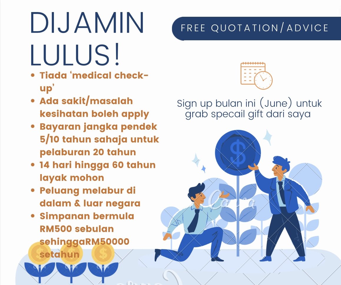 Hlyksim's tweet photo. Confirm lulus!
Nak tahu detail boleh pm sis..harini last offer ya https://t.co/3fsGxqByRy