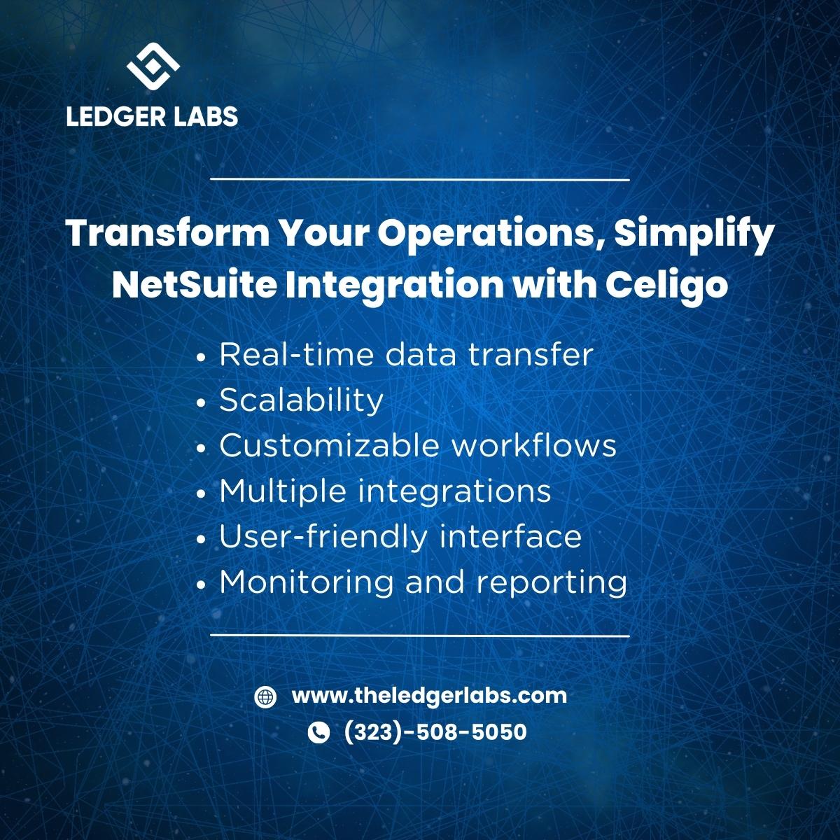theledgerlabs's tweet image. Say goodbye to manual processes and hello to enhanced efficiency and productivity. Unlock the true potential of your data with this game-changing partnership.

Visit us:- bit.ly/46vPs2c

#NetSuiteIntegration #Celigo #EfficiencyUnleashed #LedgerLabs