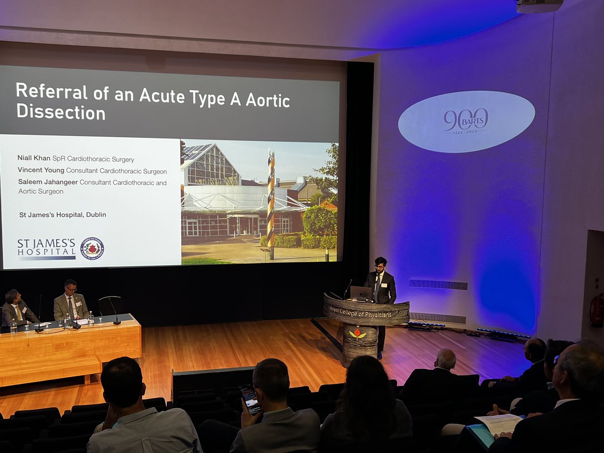 Jahangeer_Sal's tweet photo. Great talk by Niall Khan at the Barts Aortovascular Symposium
#aorta
#aortaed
#bavs900
@stjamesdublin @Thorfia @BartsAorta https://t.co/guOd7cu60y
