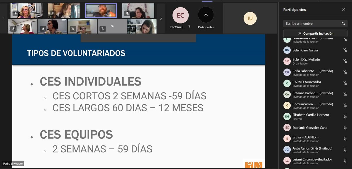 🇪🇺 Ayer celebramos sesión informativa sobre #cuerpoeuropeosolidariad #ces con 1️⃣4️⃣ entidades extremeñas para:
🔵 Conocer su funcionamiento 
🔵 Mejorar acciones de voluntariado en su entidad
🔵 Actualizar conocimientos sobre Erasmus+ 
🔵 Promover oportunidades juveniles en UE
➕🔽