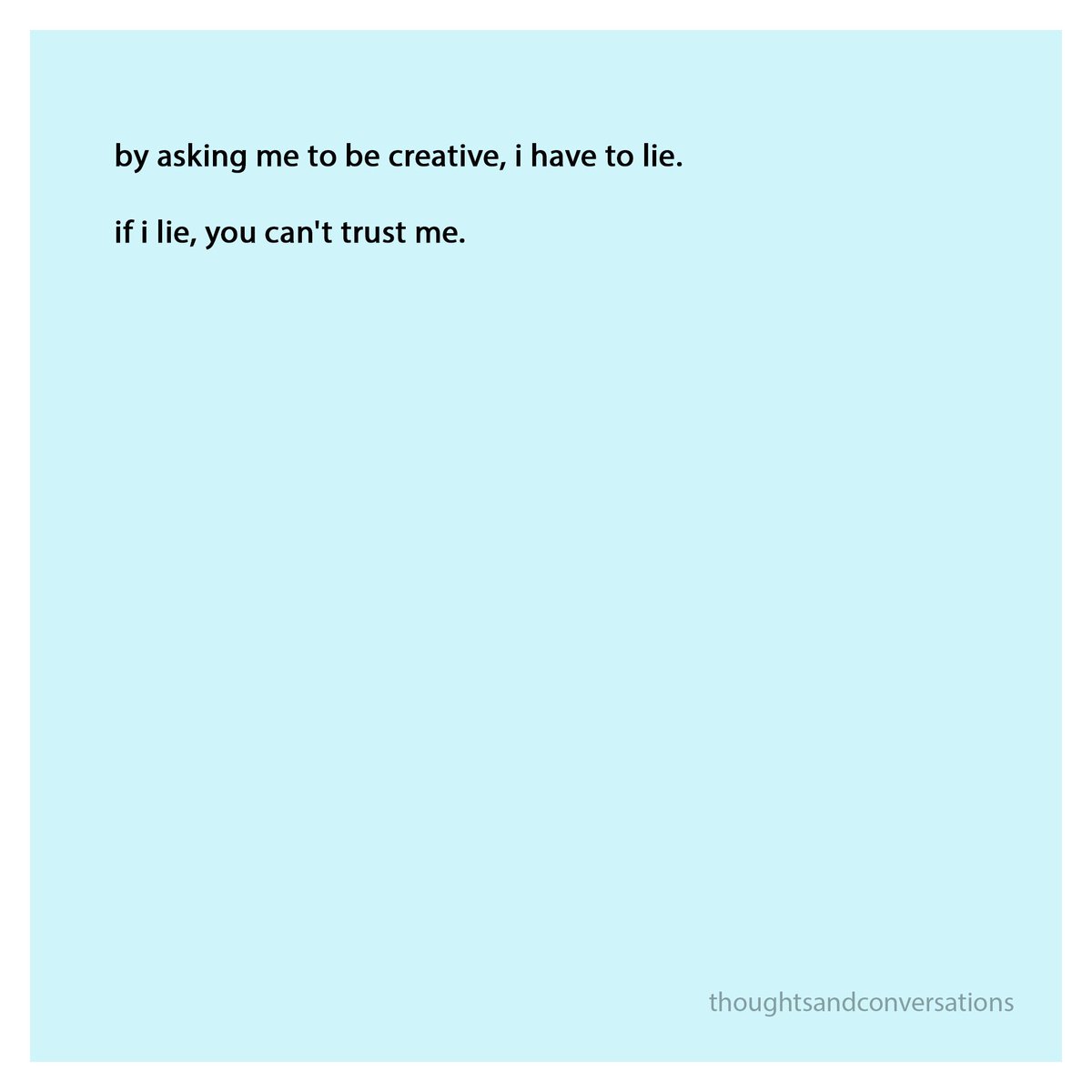 creative #lie