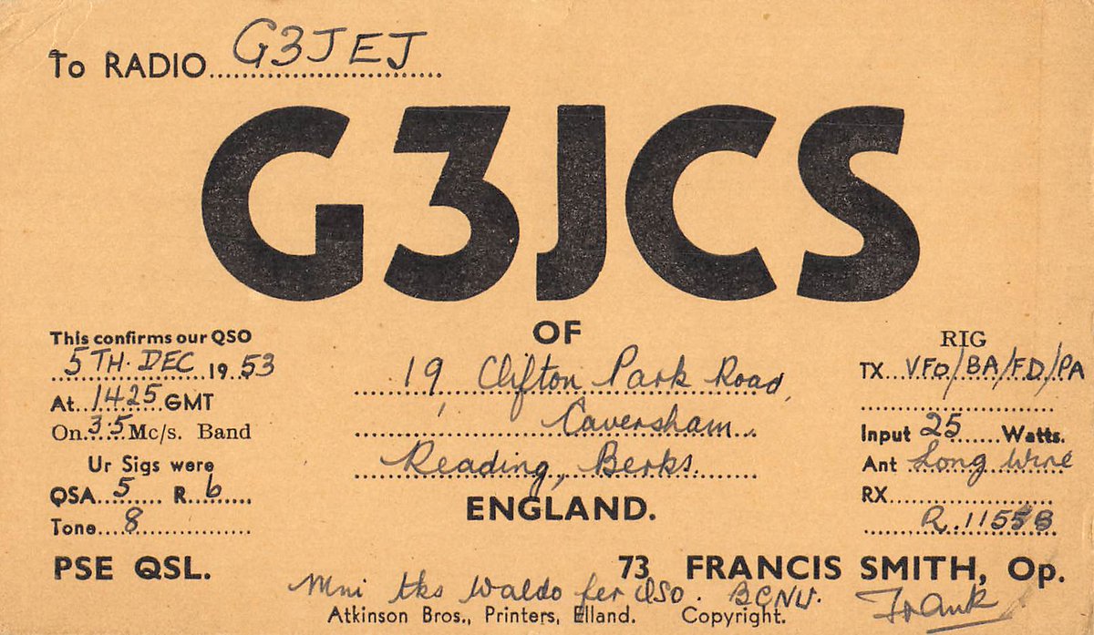 We go back to the archives for Photo Friday this week, with more QSL cards from the collection of G3JEJ.

#hamr  #amateurradio