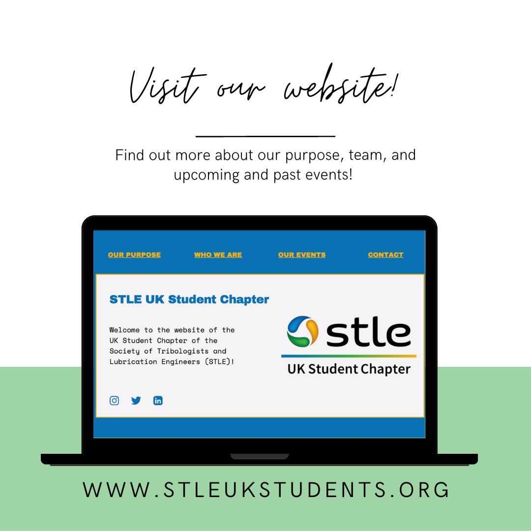 STLE UK Student Chapter (@stleukstudents) on Twitter photo We have a new #Website ! Go to stleukstudents.org to find out more about us and our #events !
<a href="/STLE_Tribology/">STLE</a> <a href="/unibirmingham/">Uni of Birmingham</a> <a href="/ChemEngBham/">ChemEng Bham</a> We have a new #Website ! Go to stleukstudents.org to find out more about us and our #events !
<a href="/STLE_Tribology/">STLE</a> <a href="/unibirmingham/">Uni of Birmingham</a> <a href="/ChemEngBham/">ChemEng Bham</a>