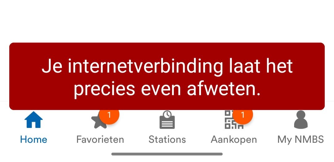 Ik kan precies hetzelfde zeggen over jullie treinverbinding dus stil aub