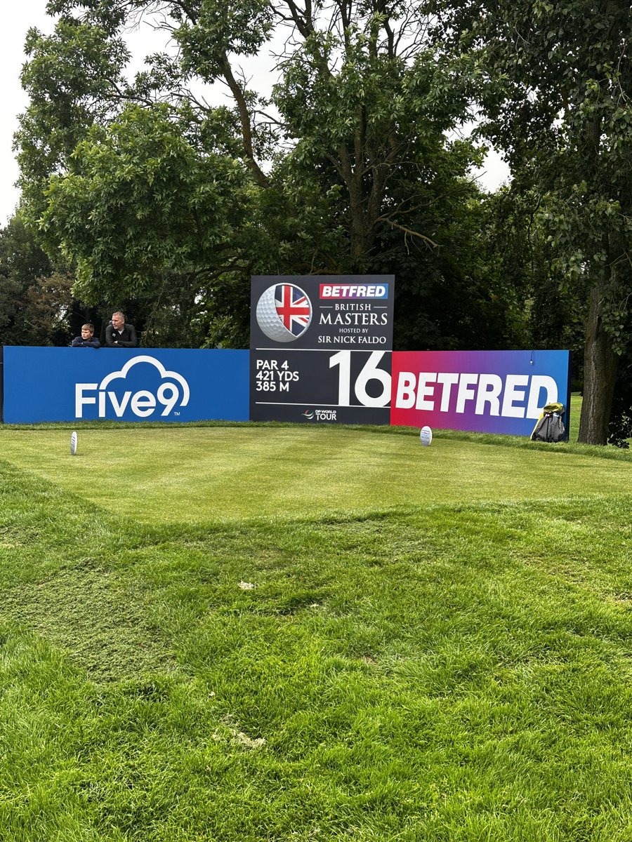 That’s a big ⁦@Five9⁩ sign! #britishmasters #cxnation