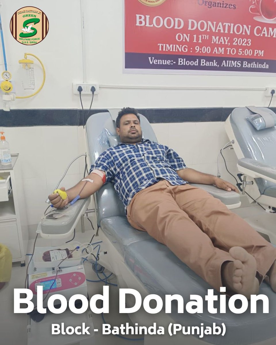 GreenSwelfares's tweet photo. Every drop counts! With the spirit of selfless service, Shah Satnam Ji Green 'S' Welfare Force Wing volunteers donate blood🩸for those in need. Transforming lives, one pint at a time. #BloodDonation #TrueBloodPump #SavingLives https://t.co/o4KuOVUSZr