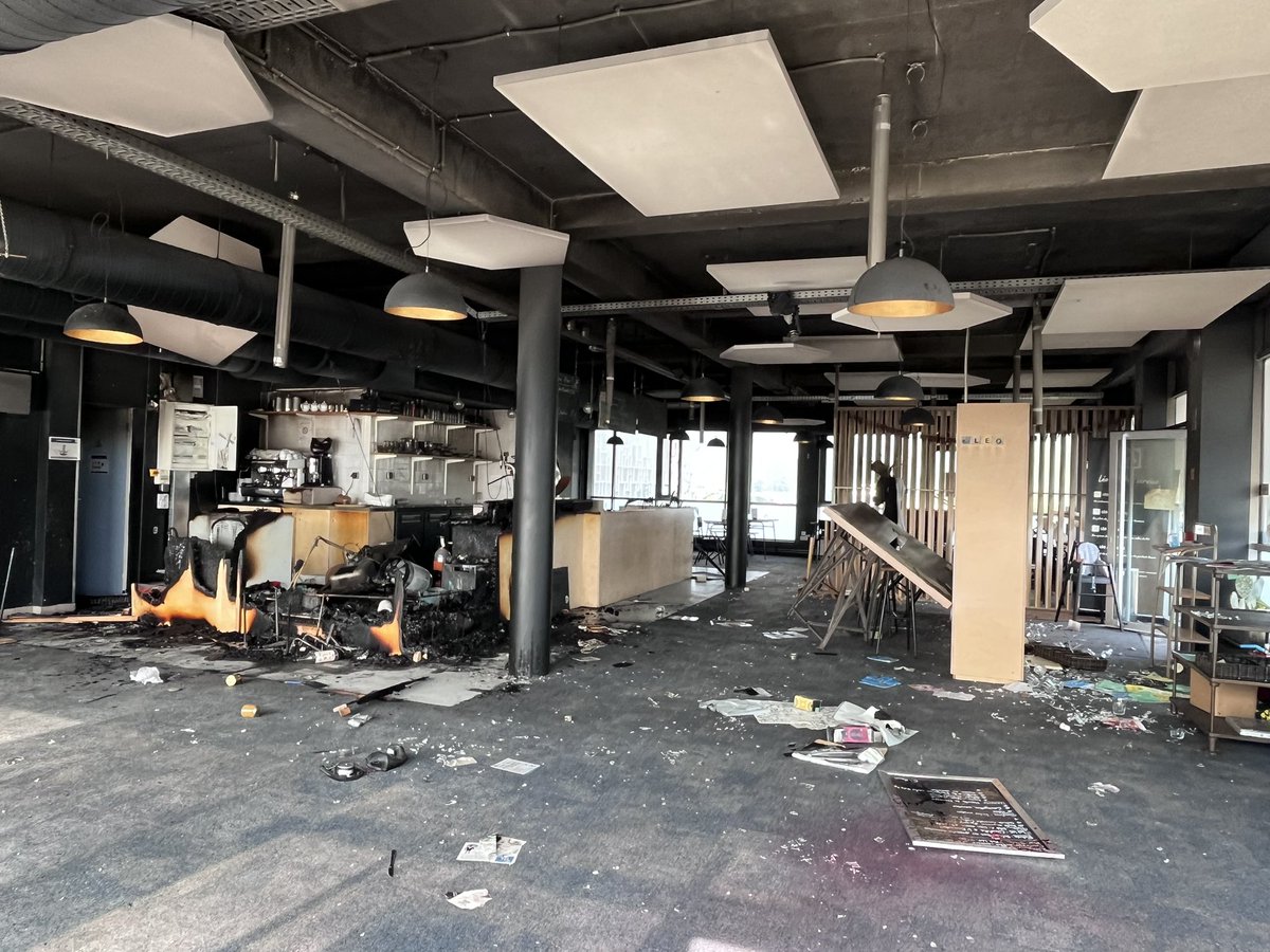Beaucoup de tristesse sur les hauts de #Rouen où le restaurant d’insertion Léo à Table a été partiellement détruit par un incendie. Depuis 2017 ce restaurant œuvrait à l’insertion des jeunes du quartier #emeutes #Nahel <a href="/paris_normandie/">paris_normandie</a>
